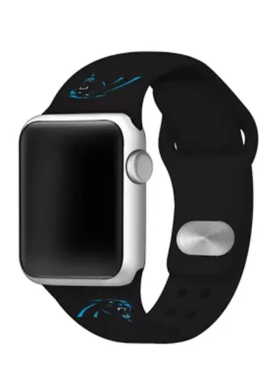 NFL Carolina Panthers 42 Millimeter Silicone Apple Watch Band
