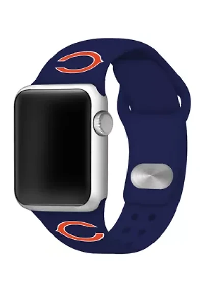 NFL Chicago Bears 42 Millimeter Silicone Apple Watch Band