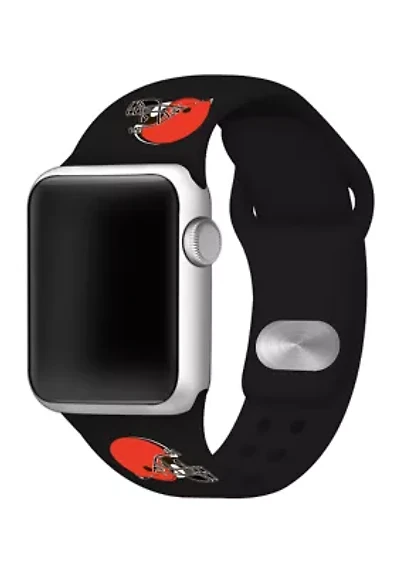 NFL Cleveland Browns 42 Millimeter Silicone Apple Watch Band