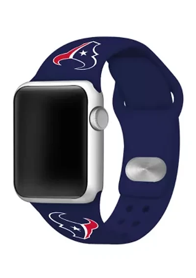 NFL Houston Texans 42 Millimeter Silicone Apple Watch Band