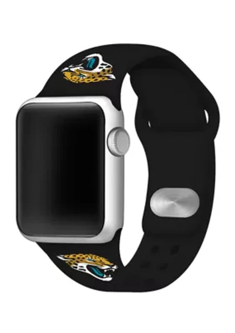 NFL Jacksonville Jaguars 42 Millimeter Silicone Apple Watch Band
