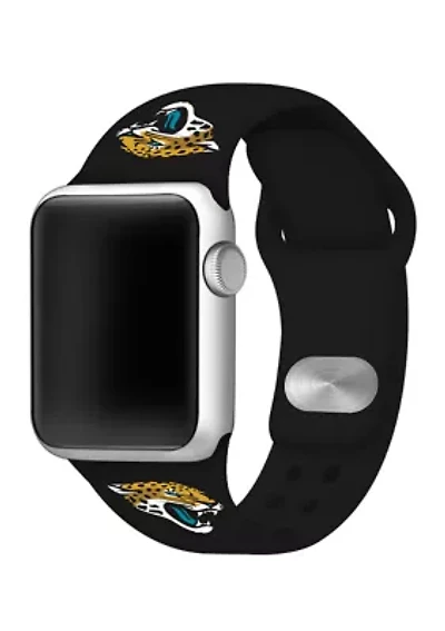 NFL Jacksonville Jaguars 42 Millimeter Silicone Apple Watch Band