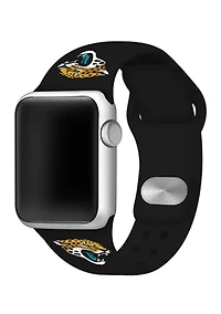 NFL Jacksonville Jaguars 42 Millimeter Silicone Apple Watch Band