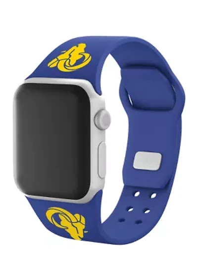 NFL Los Angeles Rams Silicone Apple Watch Band - 42 Millimeter