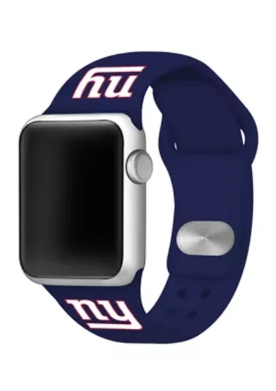 NFL New York Giants 42 Millimeter Silicone Apple Watch Band