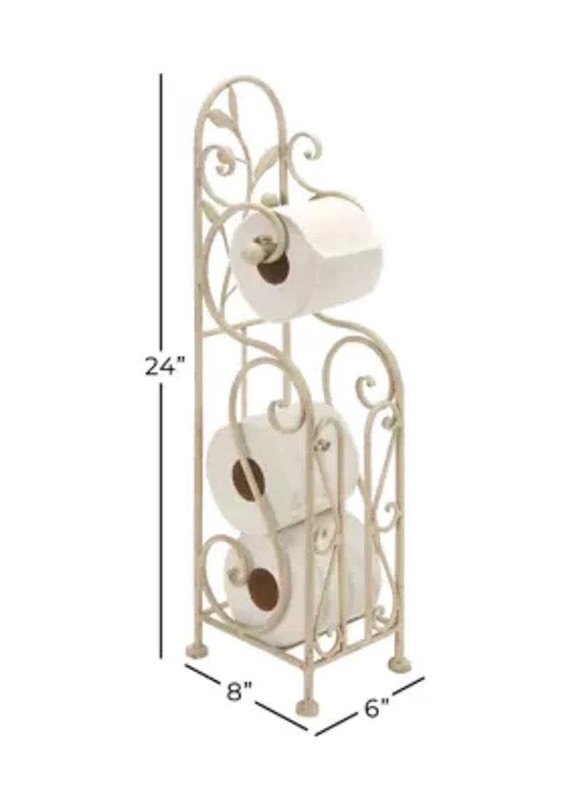 Traditional Metal Toilet Paper Holder