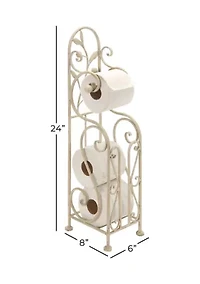 Traditional Metal Toilet Paper Holder