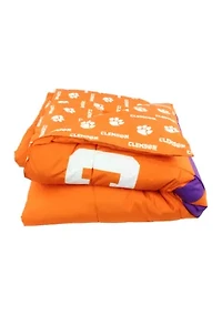 NCAA Clemson Tigers Reversible Comforter Set
