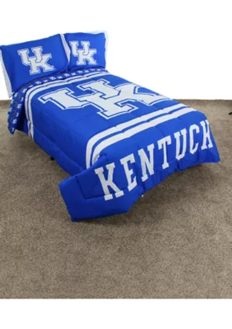 NCAA Kentucky Wildcats Reversible Comforter Set