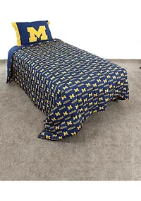 NCAA Michigan Wolverines Reversible Comforter Set
