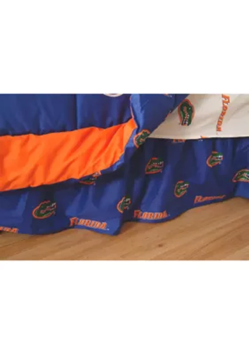 NCAA Florida Gators Printed Dust Ruffle