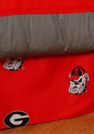 NCAA Georgia Bulldogs Printed Dust Ruffle