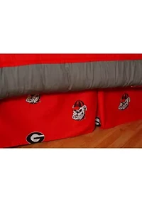 NCAA Georgia Bulldogs Printed Dust Ruffle