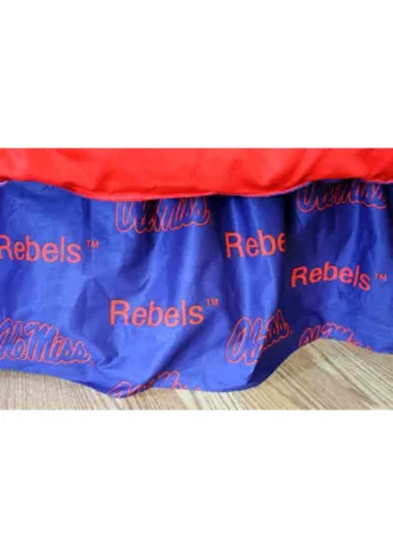 NCAA Ole Miss Rebels Printed Dust Ruffle
