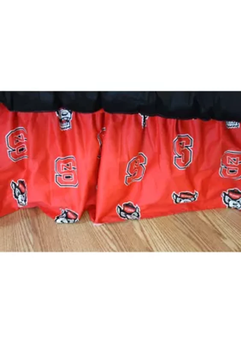 NCAA NC State Wolfpack Printed Dust Ruffle