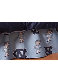NCAA North Carolina Tar Heels Printed Dust Ruffle