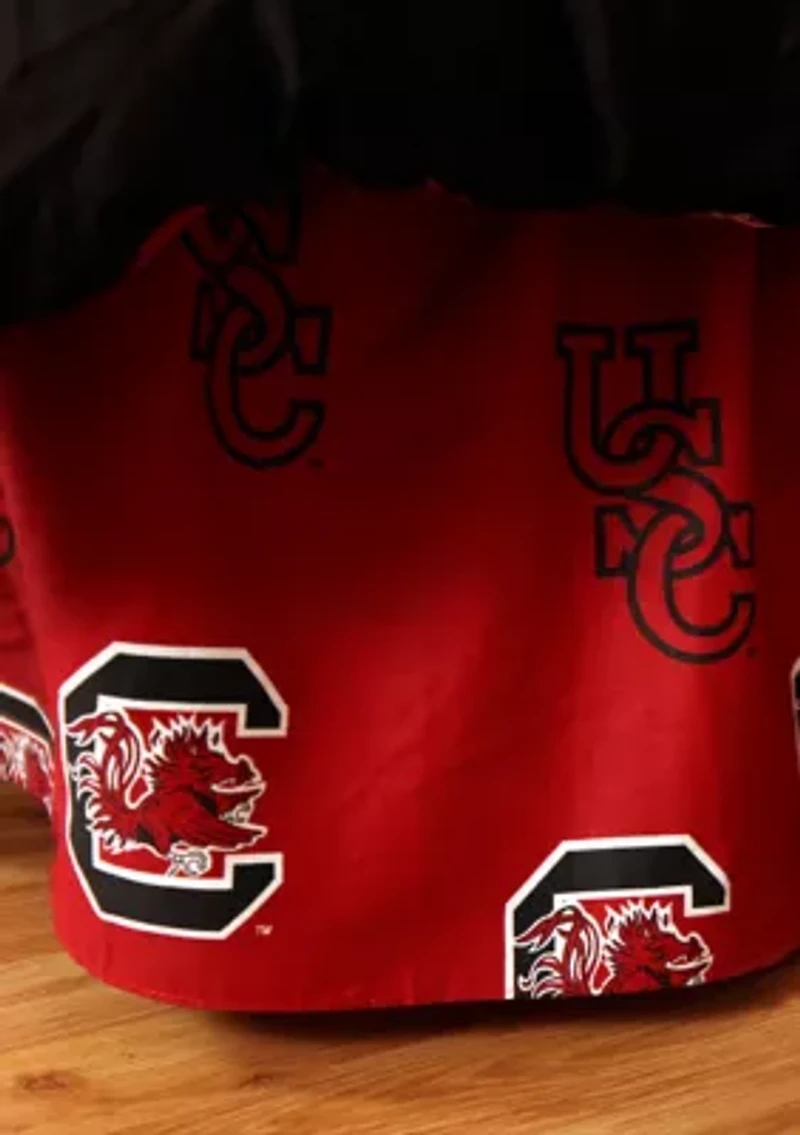 NCAA South Carolina Gamecocks Printed Dust Ruffle
