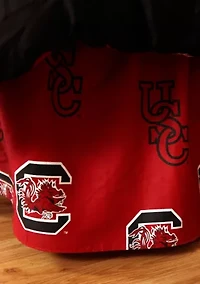 NCAA South Carolina Gamecocks Printed Dust Ruffle