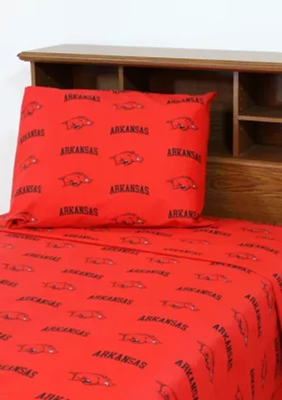 NCAA Arkansas Razorbacks Sheet Set