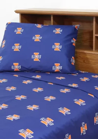 NCAA Illinois Fighting Illini Sheet Set