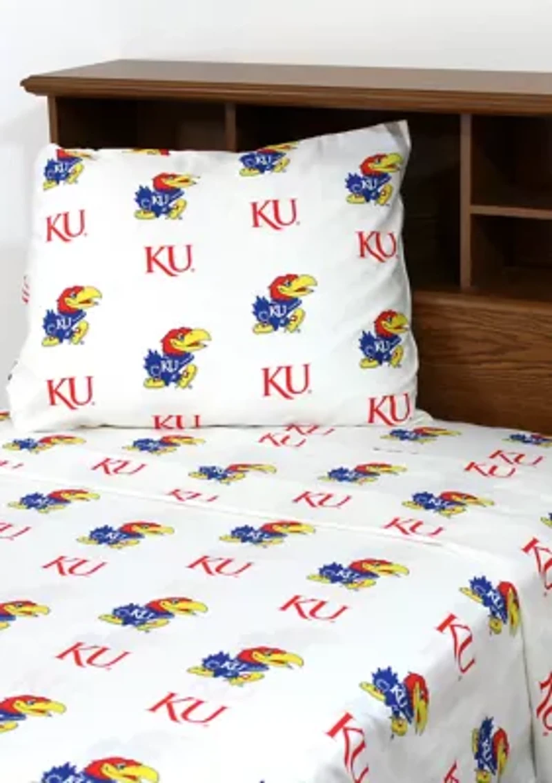 NCAA Kansas Jayhawks Sheet Set