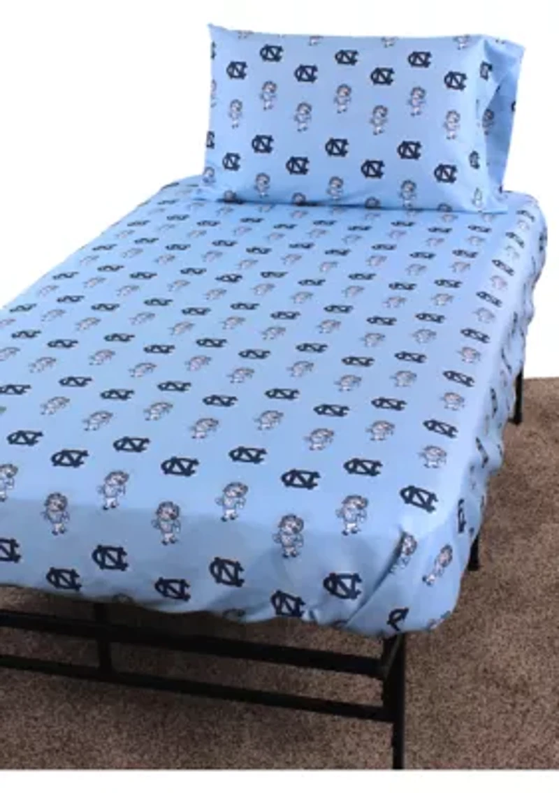 NCAA North Carolina Tar Heels Sheet Set