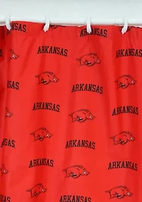 NCAA Arkansas Razorbacks Printed Shower Curtain