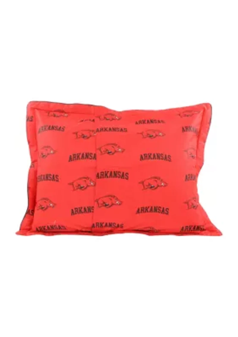NCAA Arkansas Razorbacks Printed Pillow Sham