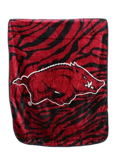 NCAA Arkansas Razorbacks Soft Raschel Throw Blanket