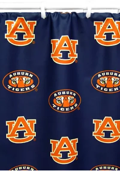 NCAA Auburn Tigers Printed Shower Curtain