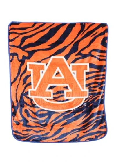 NCAA Auburn Tigers Soft Raschel Throw Blanket