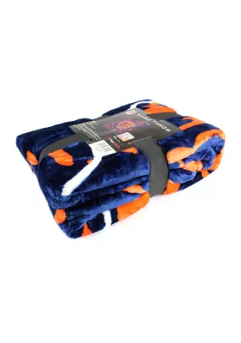 NFL Chicago Bears Raschel Knit Throw Blanket