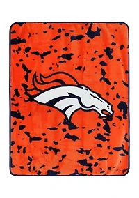 NFL Denver Broncos Raschel Knit Throw Blanket