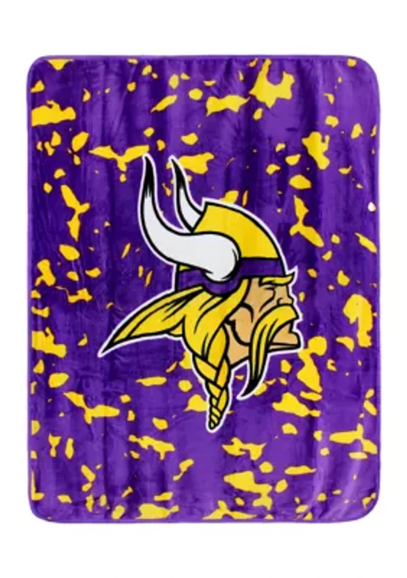 NFL Minnesota Vikings Raschel Knit Throw Blanket