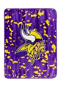 NFL Minnesota Vikings Raschel Knit Throw Blanket