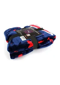 NFL New England Patriots Raschel Knit Throw Blanket