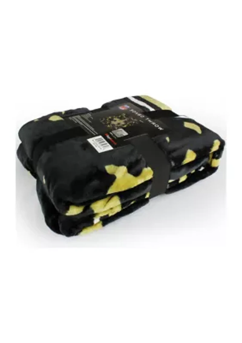 NFL New Orleans Saints Raschel Knit Throw Blanket