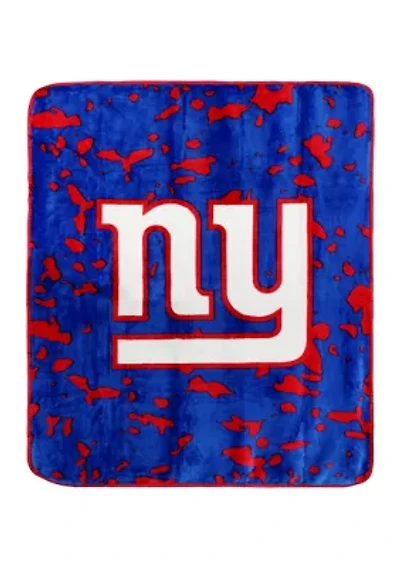NFL New York Giants Raschel Knit Throw Blanket