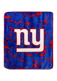 NFL New York Giants Raschel Knit Throw Blanket