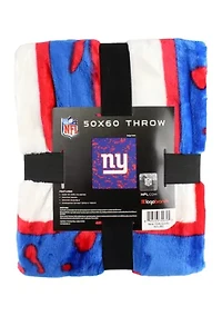 NFL New York Giants Raschel Knit Throw Blanket
