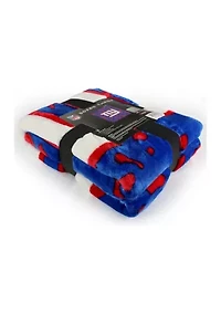 NFL New York Giants Raschel Knit Throw Blanket