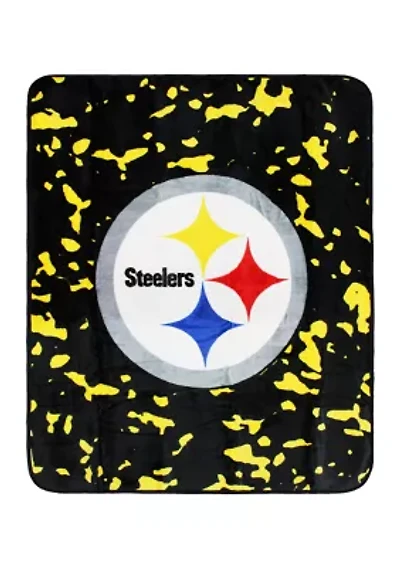NFL Pittsburgh Steelers Raschel Knit Throw Blanket