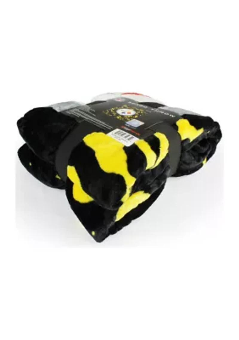 NFL Pittsburgh Steelers Raschel Knit Throw Blanket