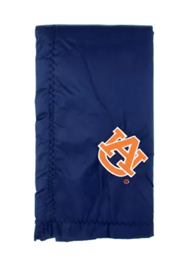 NCAA Auburn Tigers 28 in x 28 in Silky and Super Soft Plush Baby Blanket