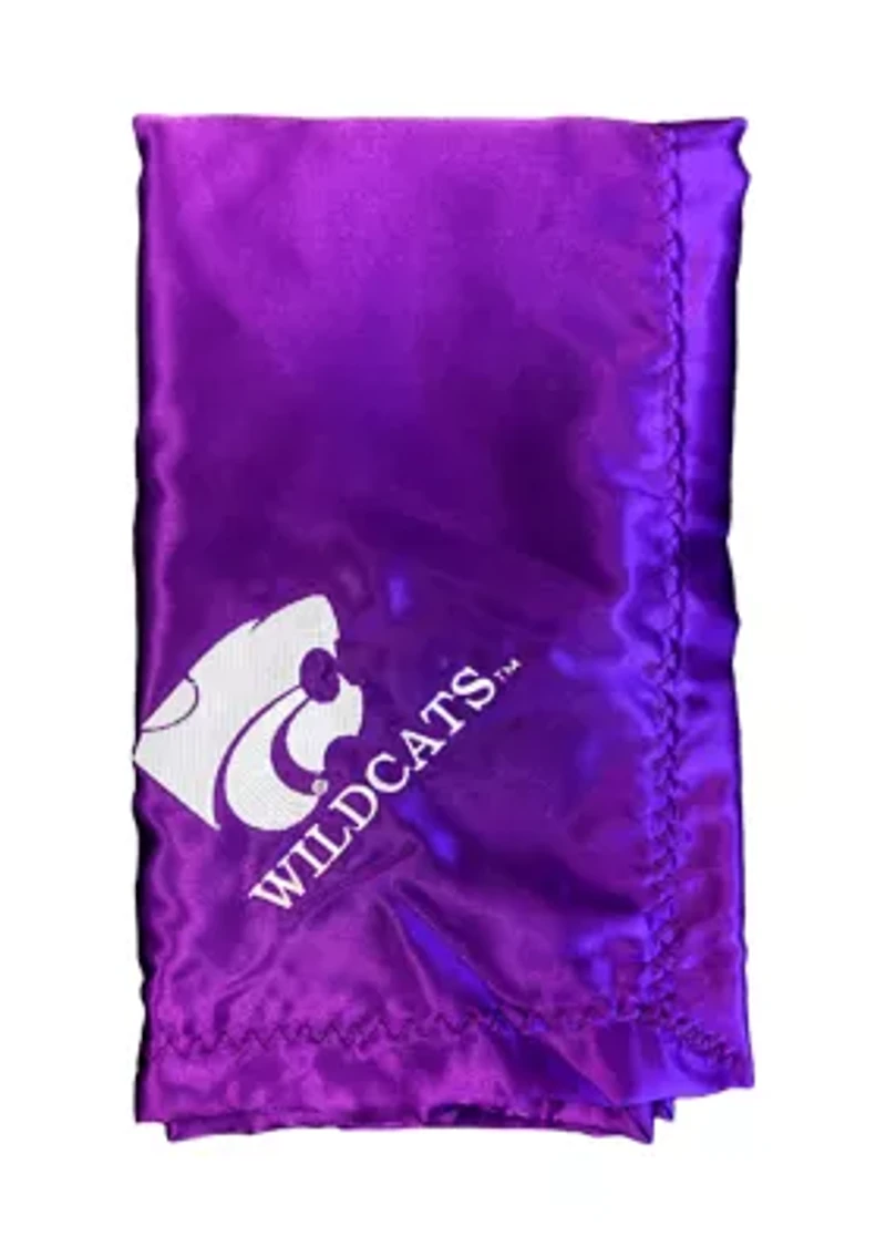 NCAA Kansas State Wildcats 28 in x 28 in Silky and Super Soft Plush Baby Blanket