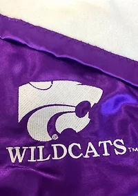 NCAA Kansas State Wildcats 28 in x 28 in Silky and Super Soft Plush Baby Blanket