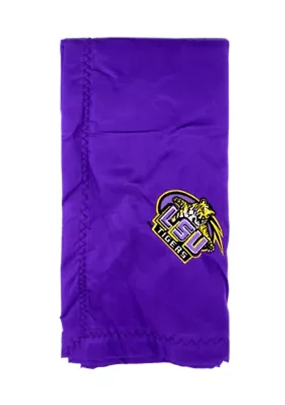 NCAA LSU Tigers 28 in x 28 in Silky and Super Soft Plush Baby Blanket