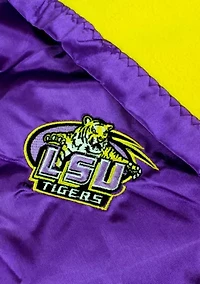 NCAA LSU Tigers 28 in x 28 in Silky and Super Soft Plush Baby Blanket