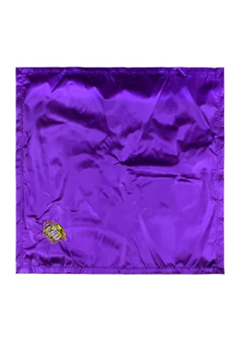 NCAA LSU Tigers 28 in x 28 in Silky and Super Soft Plush Baby Blanket