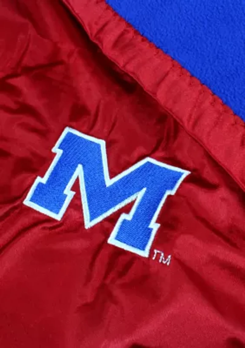 NCAA Ole Miss Rebels 28 in x 28 in Silky and Super Soft Plush Baby Blanket